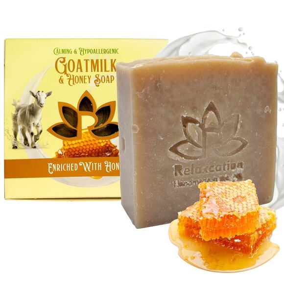 Goat Milk Natural Soap Bar - Calming and Hypoallergenic - Picture 1 of 6